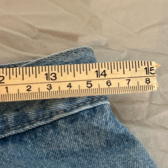 Vintage Action West Carpenter Jeans 90s Y2K Light Wash Baggy Workwear Denim 14” - Picture 7 of 7